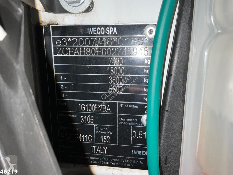 Vrachtwagen Iveco ML80E21K Meiller 4m³ kipper...