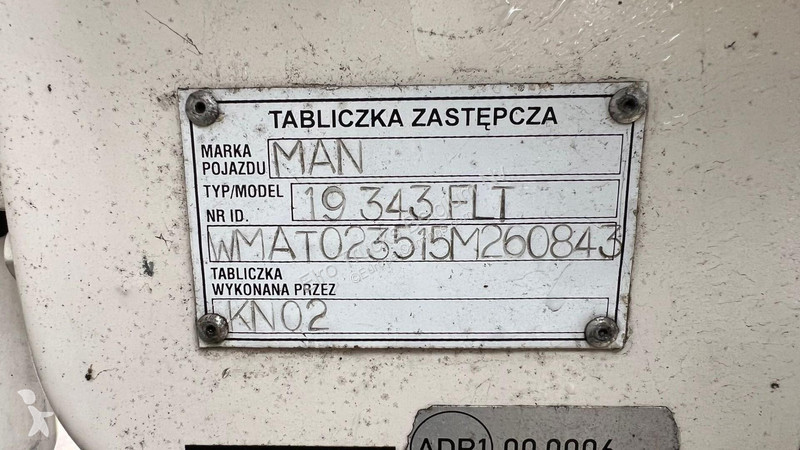 Vrachtwagen MAN (MANUAL GEARBOX / BOITE MANUELLE)