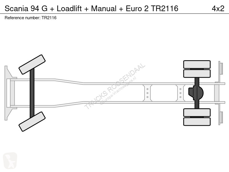 Kamion Scania 94 G + oadlift + Manual + Euro 2
