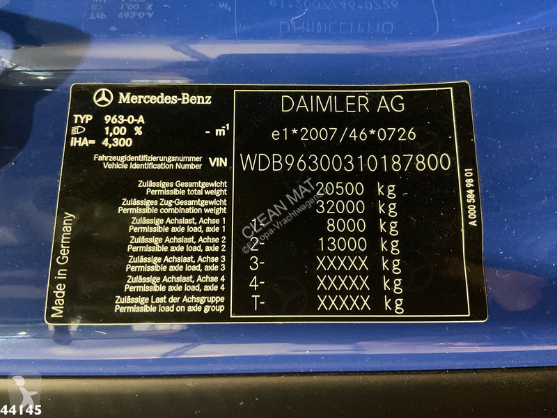 Camion Mercedes 2124 Hydraulische oprijramp...