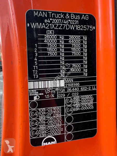 Camion MAN TGX XLX 6X2 + HANGER EURO 5 - BDF...