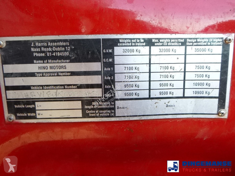 Camion Hino FY1EUKA 8x4 tipper RHD + Palfinger...