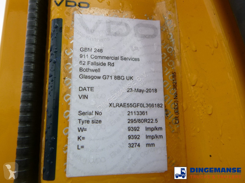 Camion DAF 55220 4x2 RHD Whale vacuum tank 7.5 m3