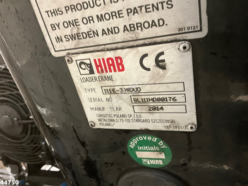 Camión DAF FAN  220 Euro 6 Hiab 11 Tonmeter...