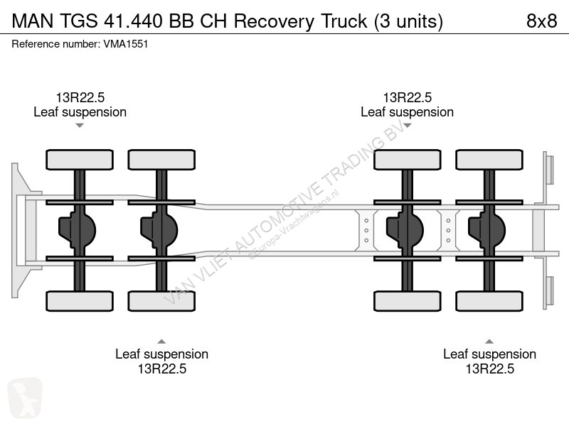 Kamion MAN 41.440 BB CH Recovery Truck (3 units)
