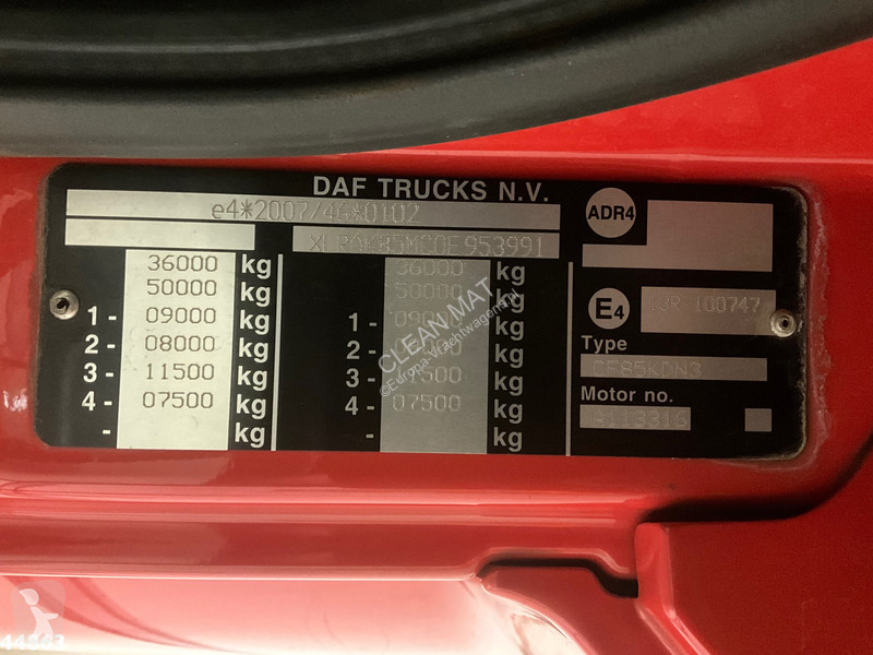 Camion DAF FAQ 85  460 HMF 16 Tonmeter Z-kraan