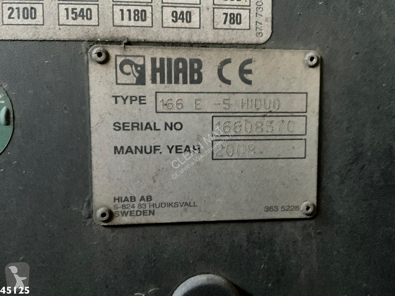 Camión DAF FAD 85  460 8x4 Hiab 16 Tonmeter...