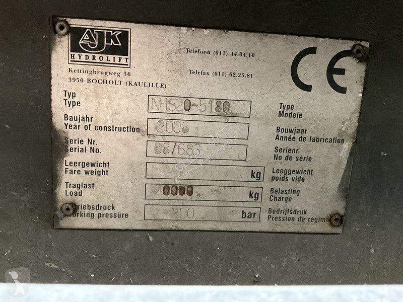 Kamion DAF FAS 85  410 Effer 16 Tonmeter laadkraan