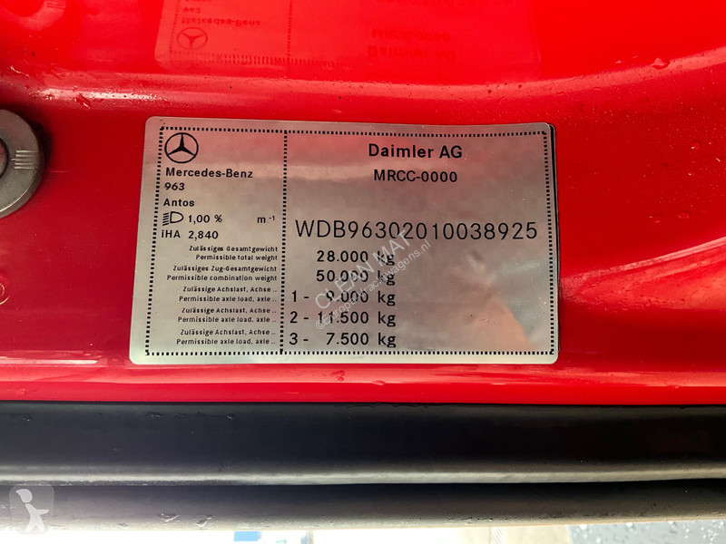 Vrachtwagen Mercedes 2543 Euro 6 Multilift 26...