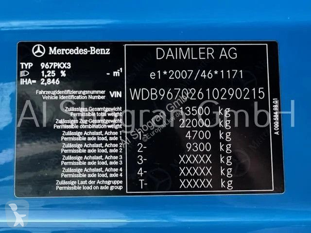 Camion Mercedes 1318 4x2 / Euro 6 / Schaltung 1218