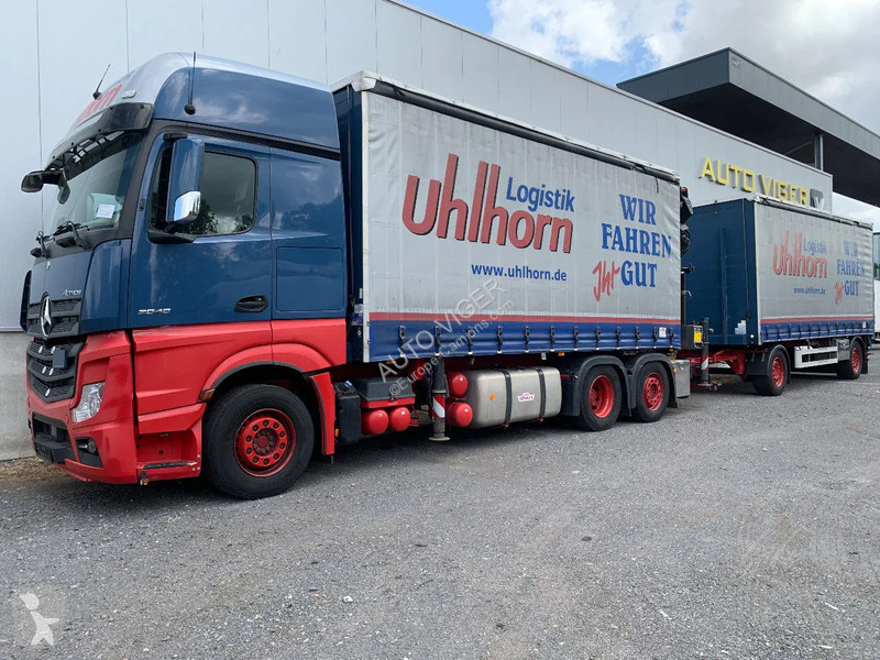 Camion Mercedes 2548 6X2 + Aanhanger*Palfinger...