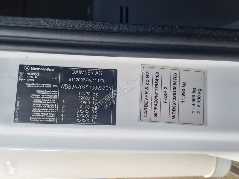 شاحنة Mercedes 1221 Kuhlkoffer/ Carrier 850/...