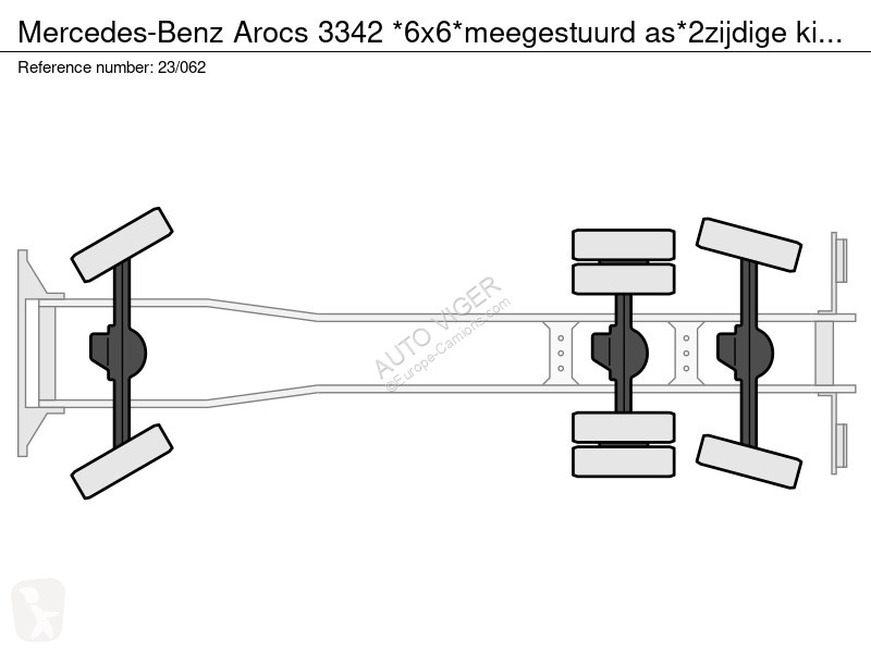 شاحنة Mercedes 3342 *6x6*meegestuurd...