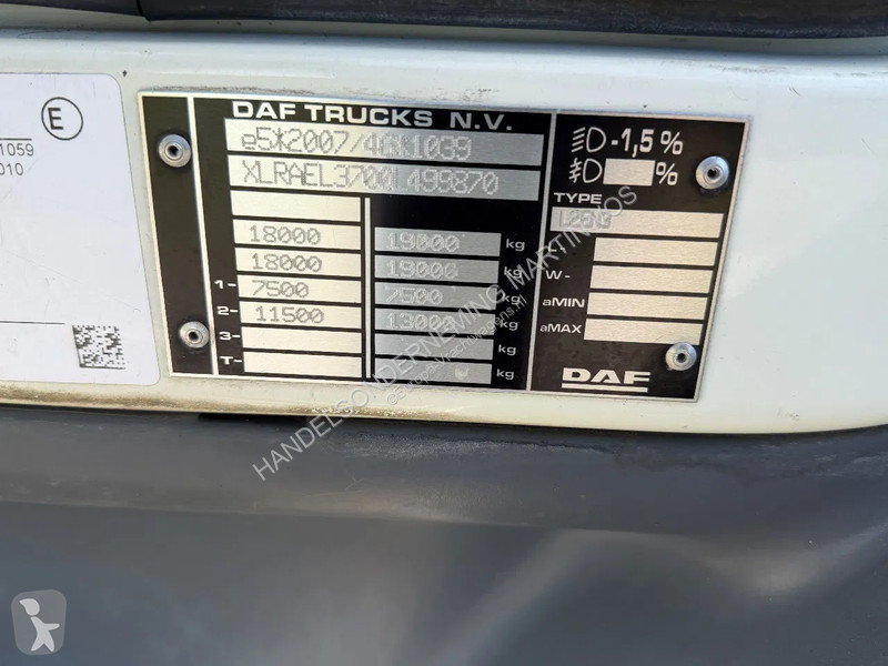 شاحنة DAF 290  290.19 EURO6. 860x248x235
