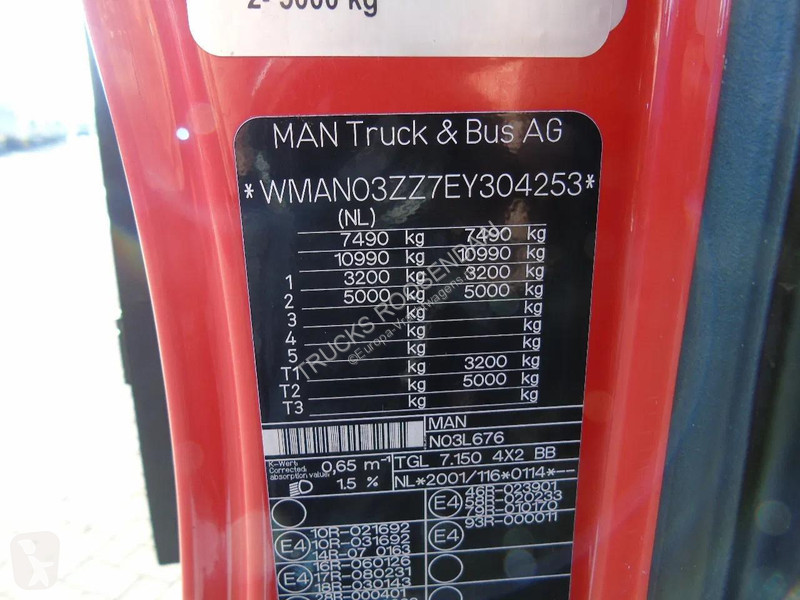 شاحنة MAN TGL + EURO 6
