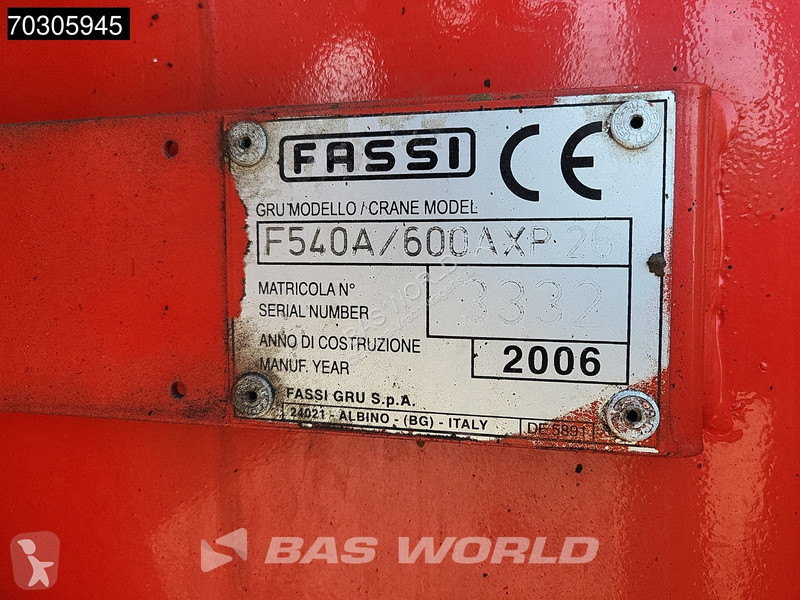 شاحنة MAN 33.350  6X6 Fassi F600 Crane Kran +...