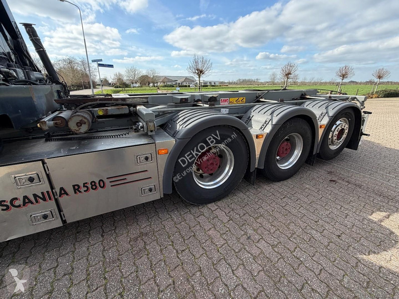 شاحنة Scania R580 V8 8x4 !!TRIPE HIAB 24 TM...