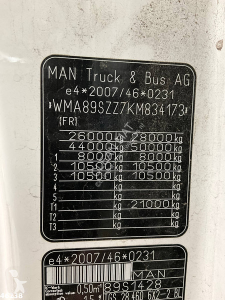 شاحنة MAN 28.460 Euro 6 20 Ton haakarmsysteem