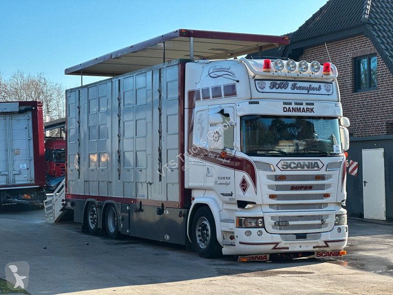 شاحنة Scania R520 6x2  4.Stock Menke Hubdach...