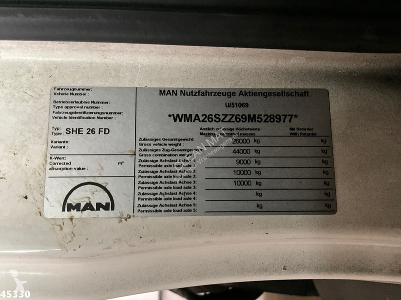 شاحنة MAN TGS 6x4 Hiab 12 Tonmeter laadkraan