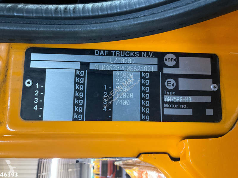 شاحنة DAF 360 HMF 16 Tonmeter laadkraan Just...