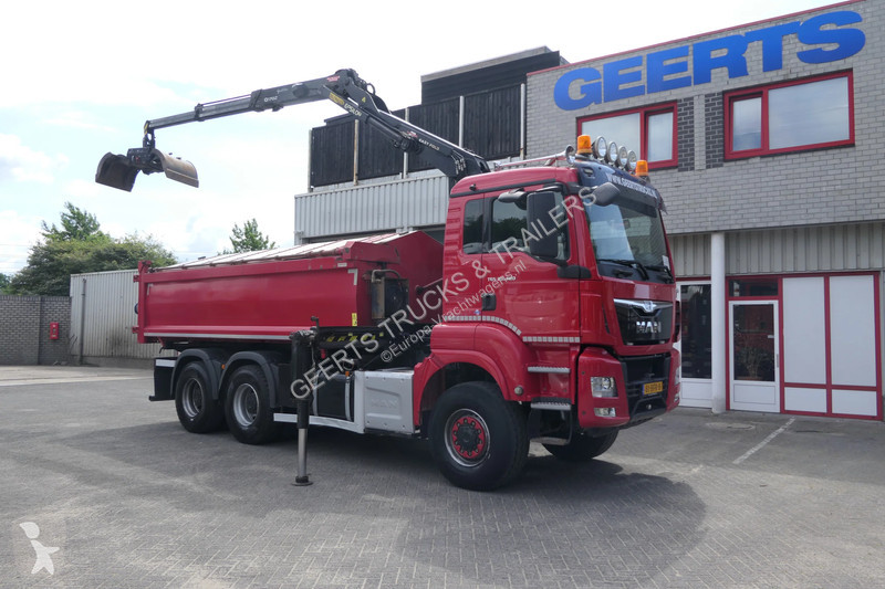 شاحنة MAN TGS | 6X6 | 2 Side Tipper + Hydraulic...