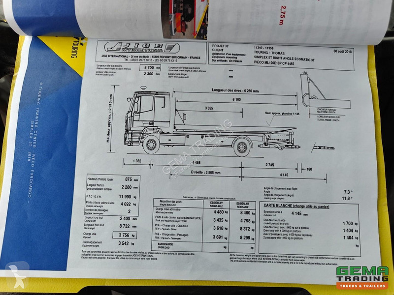 شاحنة Iveco EuroCargo 120-220L 4x2 Half Sleeper...