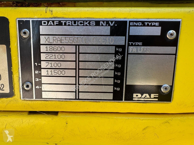 شاحنة DAF 55250 + 19T + EURO 5 + 6.2 box +...
