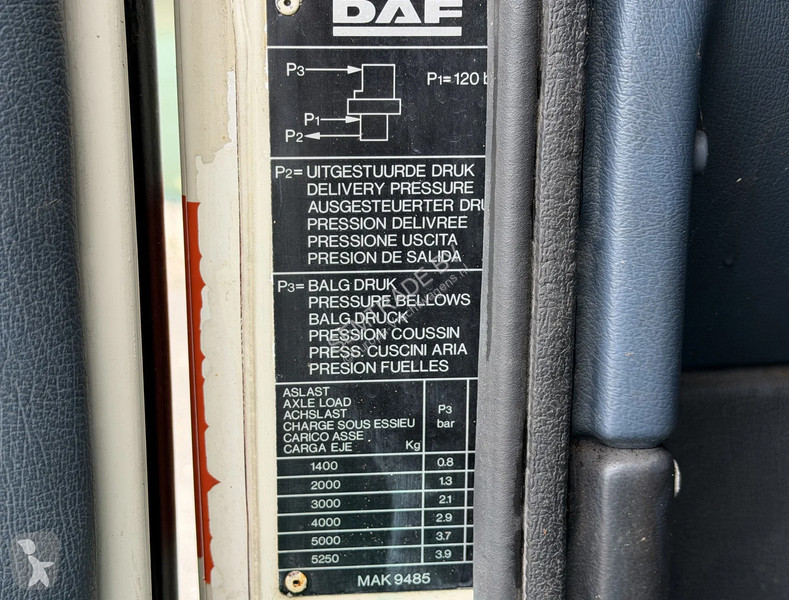 Camión DAF 150 TURBO EURO 2 MANUAL GEARBOX...