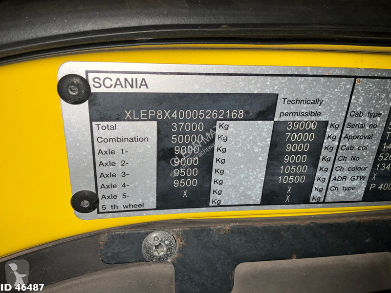 Camión Scania 400 8x4 Retarder HMF 16 Tonmeter...