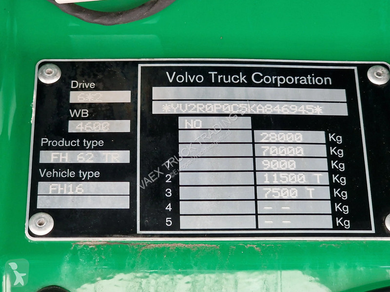 Camión Volvo 16750 6x2*4 - Low roof - 4.60 WB -...