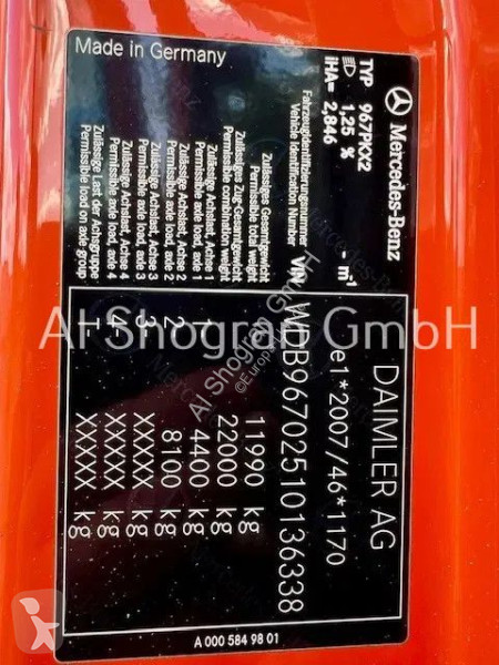 Camion Mercedes 1218 BDF Koffer / Voll Luft /...