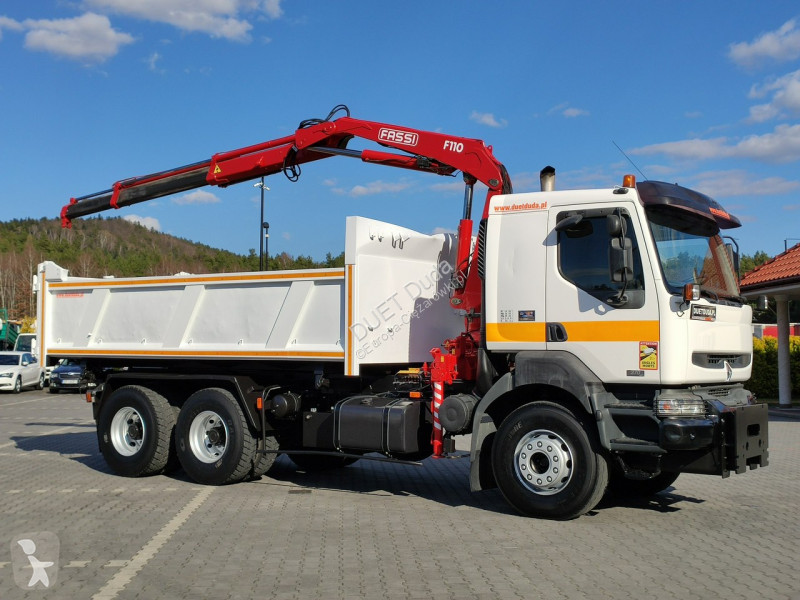 Kamion Renault 26.370 6x4 Mocny HDS FASSI F110