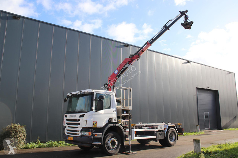Camion Scania P320 EURO 6 HMF 635 KRAANWAEN...