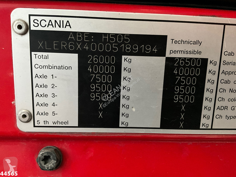 Camion Scania R 620 V8 6x4 alfinger 44 Tonmeter...