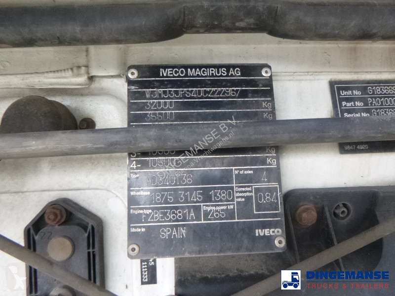 Vrachtwagen Iveco AD340T36 8x4 RHD tipper +...