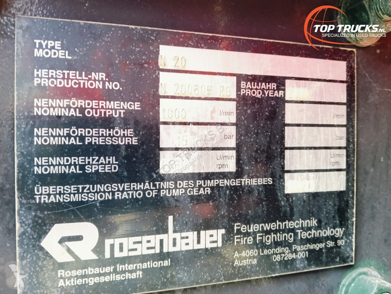 Camion MAN 18.220 4x4 -4.000 ltr -200 ltr Foam...