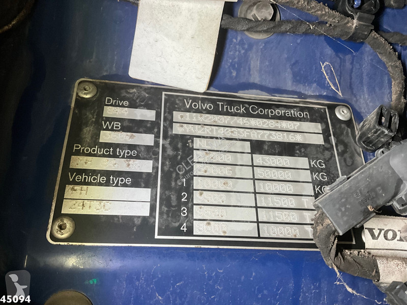 Kamion Volvo FH 500 8x4 Euro 6 VDL Ton...