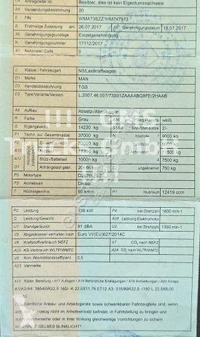 شاحنة MAN TGS / M-Tec Silosteller / 8X4 / Manual