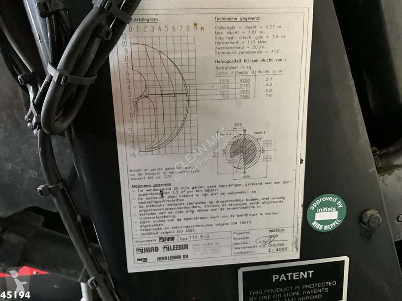 Camión DAF FA 75290 Hiab 11 Tonmeter laadkraan...