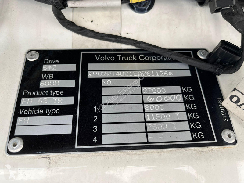 Lastbil Volvo 500 6x2 RETARDER / T-1200R / BOX...
