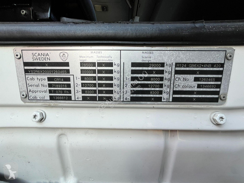 Lastbil Scania R 124 6x2*4 TANK 1500 I + 13000...