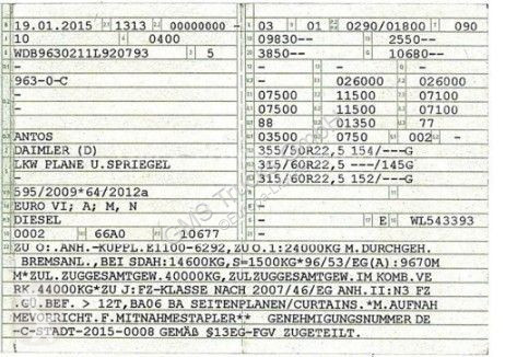 شاحنة Mercedes 2540 / Lenkachse / Load 15,3ton
