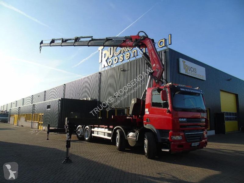 شاحنة DAF 85510 + FASSI 80TON 6x + 8X2 + EURO 5...