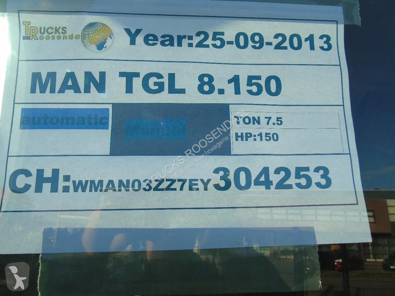 شاحنة MAN TGL + EURO 6