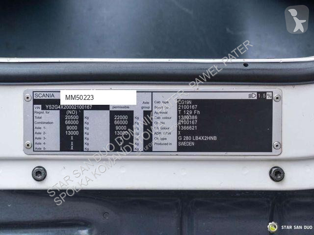 شاحنة Scania PK 12001 EH HDS