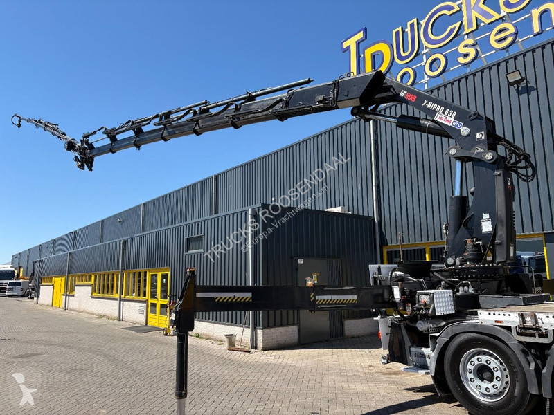 شاحنة Volvo 500 + HIAB 638 E-6 + JIB 6x + 8X4...