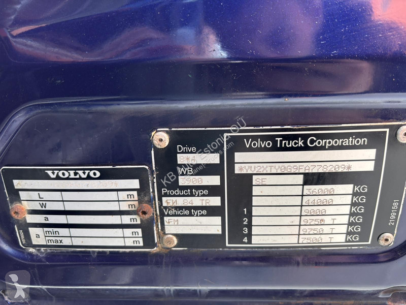 شاحنة Volvo 460 8x4*4 FOR SALE AS CHASSIS / 9...