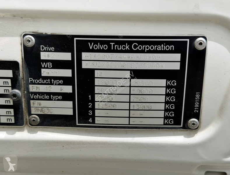 شاحنة Volvo FM 7 KARREN BAK THEO MULDER KOELING...