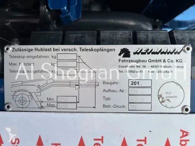 شاحنة MAN 12.250 Absetzkipper Heimann Mit...
